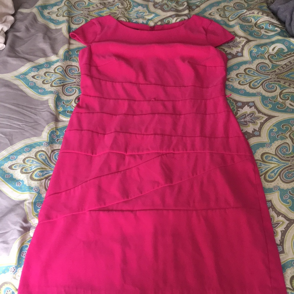 Bright pink dress